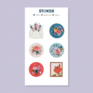 Floral Stamps - Sticker Thân Thiện với Môi trường