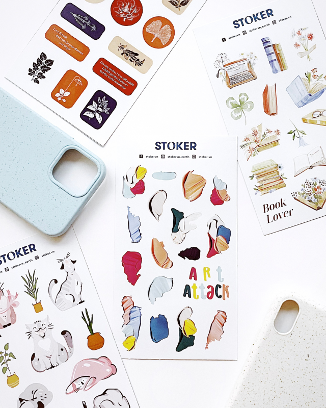 Book Lover - Sticker Thân Thiện với Môi trường