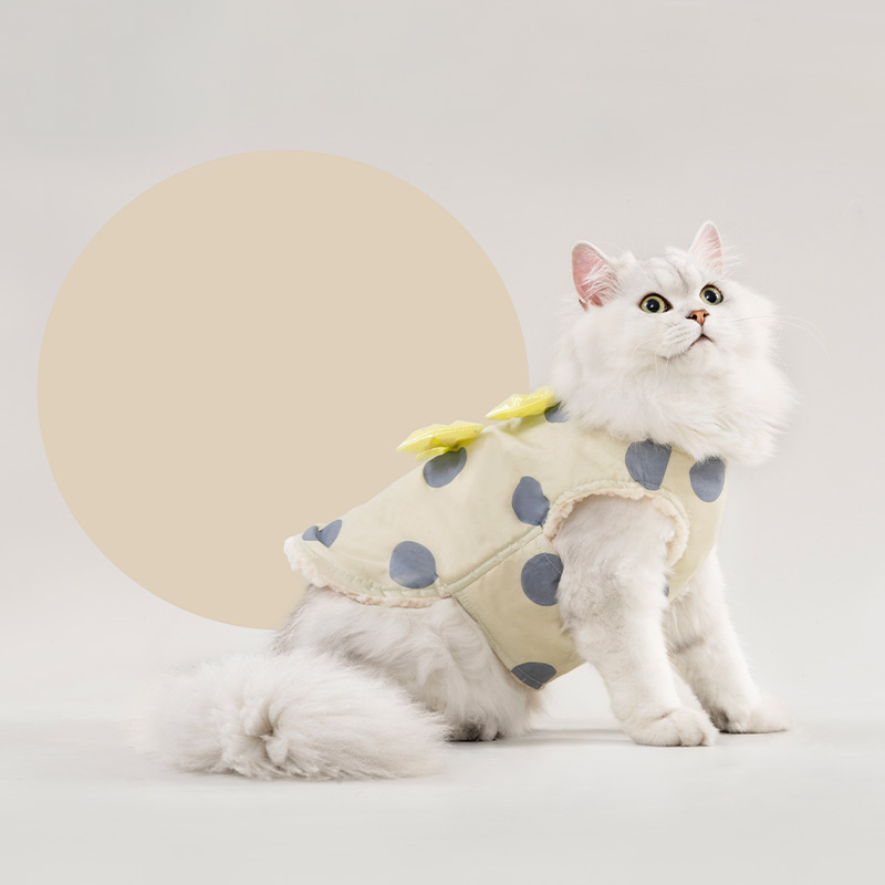 Áo Khoác Chấm Bi Nhỏ cho Thú Cưng Chó Mèo
